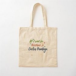 All I Want For Christmas is Carlos PenaVega Cotton Tote Bag