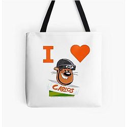 I Love Carlos Yard Squirrel All Over Print Tote Bag