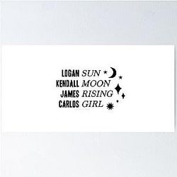 Big Time Rush Astrology Chart Carlos Edition Poster