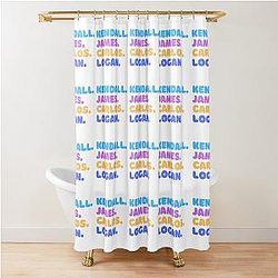 Kendall James Carlos Logan Shower Curtain