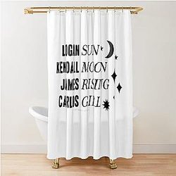 Big Time Rush Astrology Chart Carlos Edition Shower Curtain