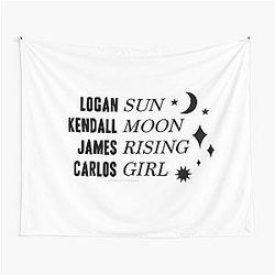 Big Time Rush Astrology Chart Carlos Edition Tapestry