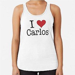 I Heart Carlos Racer Back Tank Top