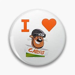 I Love Carlos Yard Pin