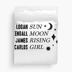 Big Time Rush Astrology Chart Carlos Edition Duvet Cover