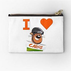 I Love Carlos Yard Squirrel Zipper Pouch