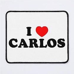I Love Carlos Mouse Pad