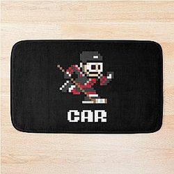 Carolina Hurricanes 8-bit Retro Pixel Art Videogame Player Bath Mat