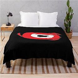 Carolina Hurricanes Ms Paint Logo Throw Blanket
