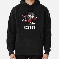Carolina Hurricanes 8-bit Retro Pixel Art Videogame Player Pullover Hoodie