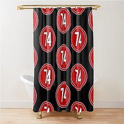 Jacob Slavin #74 Carolina Hurricanes Shower Curtain