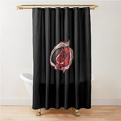 Carolina Hurricanes Poinsettias Classic T Shirt Shower Curtain