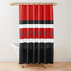 Carolina Hurricanes Retro Strip Shower Curtain