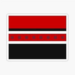 Carolina Hurricanes Retro Stripes Sticker