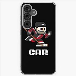 Carolina Hurricanes 8-bit Retro Pixel Art Player Soft Case for Samsung Galaxy