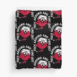 Fuck Around and Find Out Carolina Hurricanes Duvet Cover