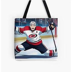 Carolina Hurricanes anime drawing All Print Tote Bag