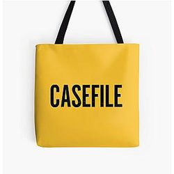 Casefile True Crime Podcast Dark All Over Print Tote Bag
