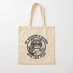 True Crime My Weekend Cotton Tote Bag