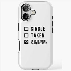 Single Taken In Love with Casefile Host Dark Scoop iPhone Tough Case