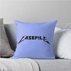 Casefile True Crime Metallica Tribute Dark Throw Pillow