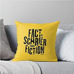 Casefile True Crime Fact Is Scarier Than Fiction Dark Throw Pillow