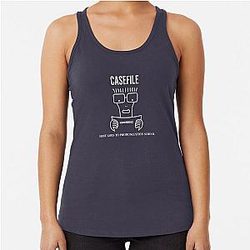 Casefile True Crime Descendents Tribute Light Racerback Tank Top