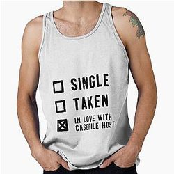 Single Taken in Love with Casefile Host Dark Scoop Tank Top