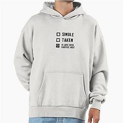 Single Taken in Love with Casefile Host Dark Premium Oversized Hoodie