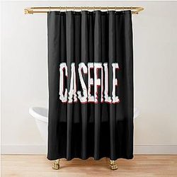 Casefile True Crime Blurred Shower Curtain