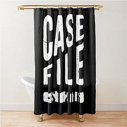 Casefile True Crime Podcast Shower Curtain EST 2016