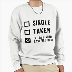 Single Taken In Love with Casefile Host Dark Scoop Pullover Sweatshirt