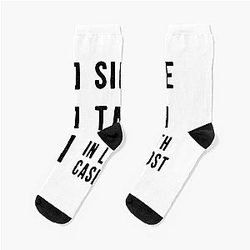 Single Taken In Love with Casefile Host Dark Scoop Socks