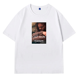 Cast Away's plot is about a man on a deserted island Cast Away T-Shirts