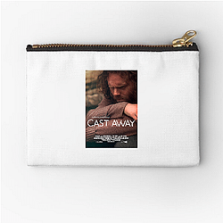 Cast Away's plot is about a man on a deserted island Cast Away Zipper Pouches