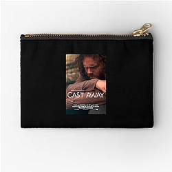 Cast Away's plot is about a man on a deserted island Cast Away Zipper Pouches