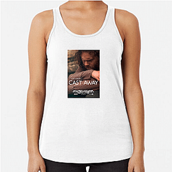 Cast Away's plot is about a man on a deserted island Cast Away Tank Tops