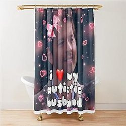 I My Autistic Husband Castiel Edit Shower Curtain
