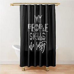 My People skills are rusty Castiel Quote Shower Curtain