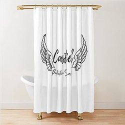 Castiel Protection Squad wings Shower Curtain