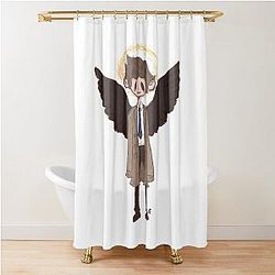 Angel Castiel Shower Curtain