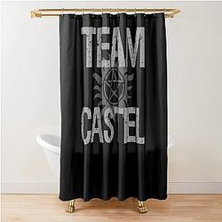 Supernatural Team Castiel Shower Curtain