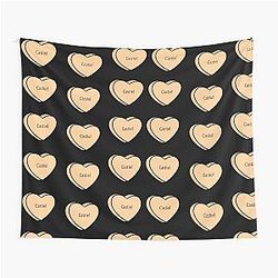 Castiel Hearts Tapestry