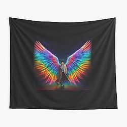 Rainbow Pride Castiel Tapestry