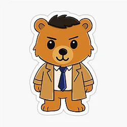 Castiel Bear Sticker