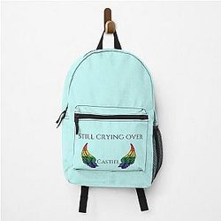 Still Crying Over Castiel With Rainbow Wings Backpack