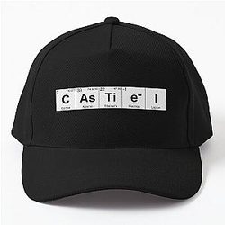 Supernatural Castiel Periodic Table Text Baseball Cap