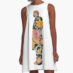 Flower Castiel Glitter A Line Dress