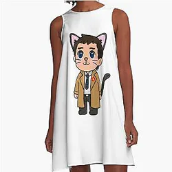 Castiel Cat A-Line Dress