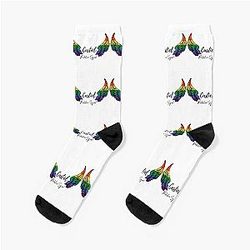 Castiel Protection Squad rainbow wings Socks